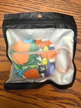 NEW Thread AirPods 3 Case Silicone Skin Case Cottagecore Boho w/Carabiner Sealed